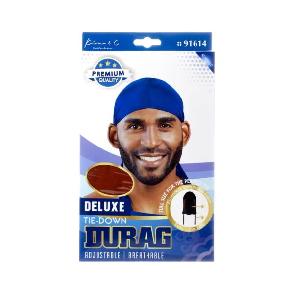 KIM & C COLLECTION :  Satin Durag Black