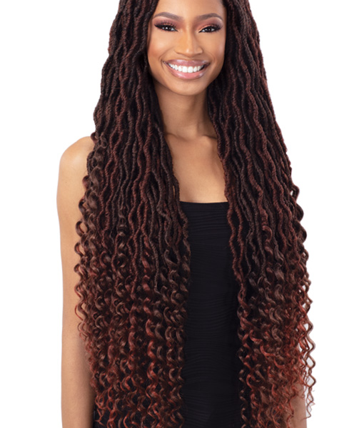SHAKE N GO : Freetress 3X Hippie Loc 30” Colour Caramelt