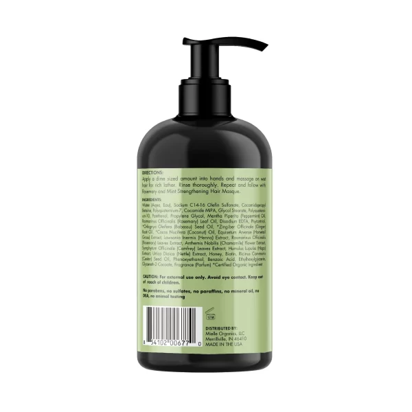 MIELLE : Rosemary Mint Strengthening Shampoo
