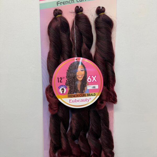 Eubeauty 12" French Curl Braid Colour 1/BG